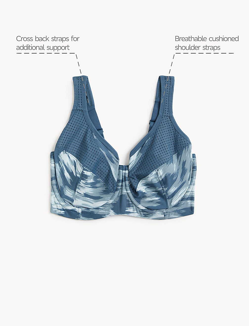 2pk Ultimate Support Wired Sports Bras F-H