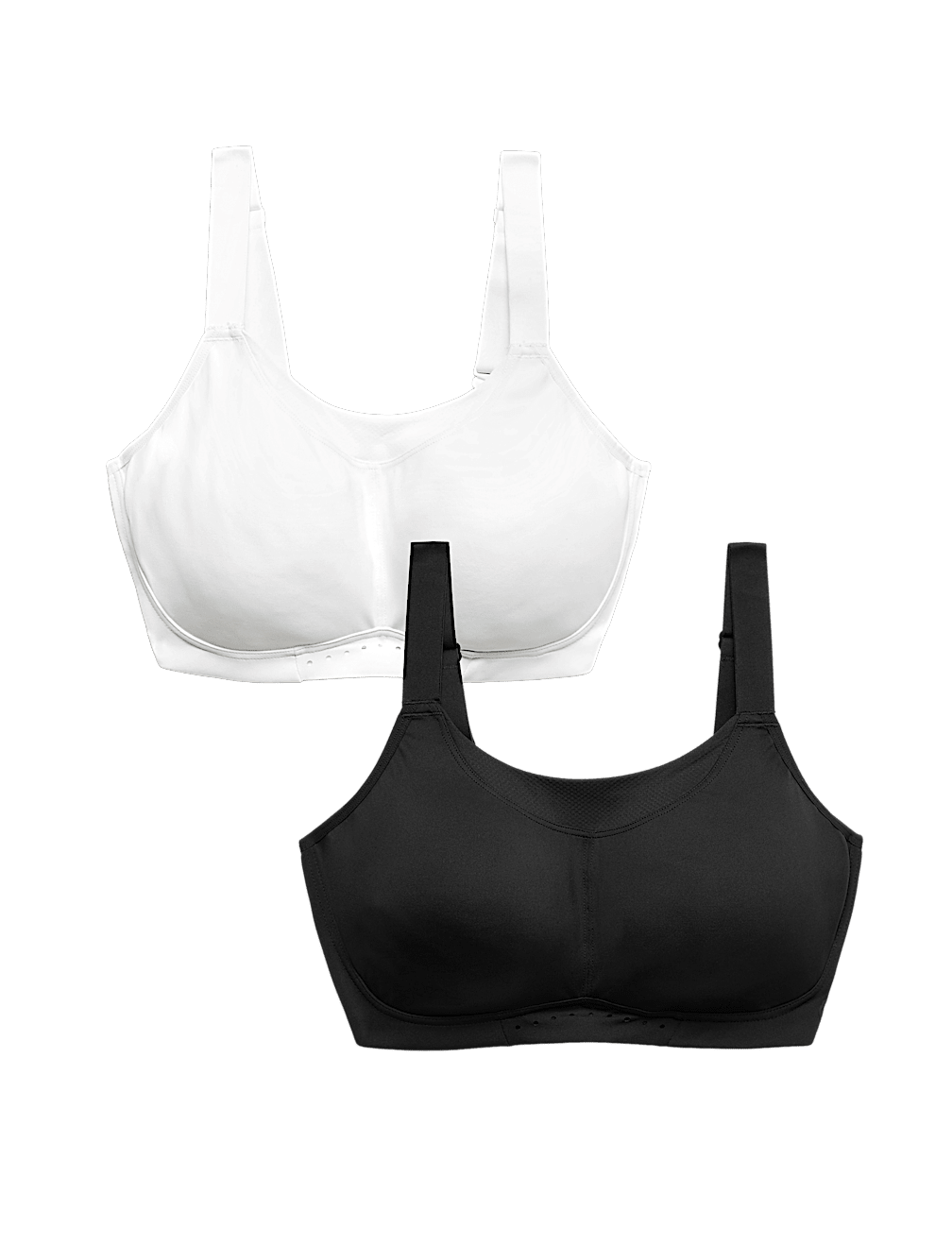 2pk Ultimate Support Non Wired Sports Bras (A-H)