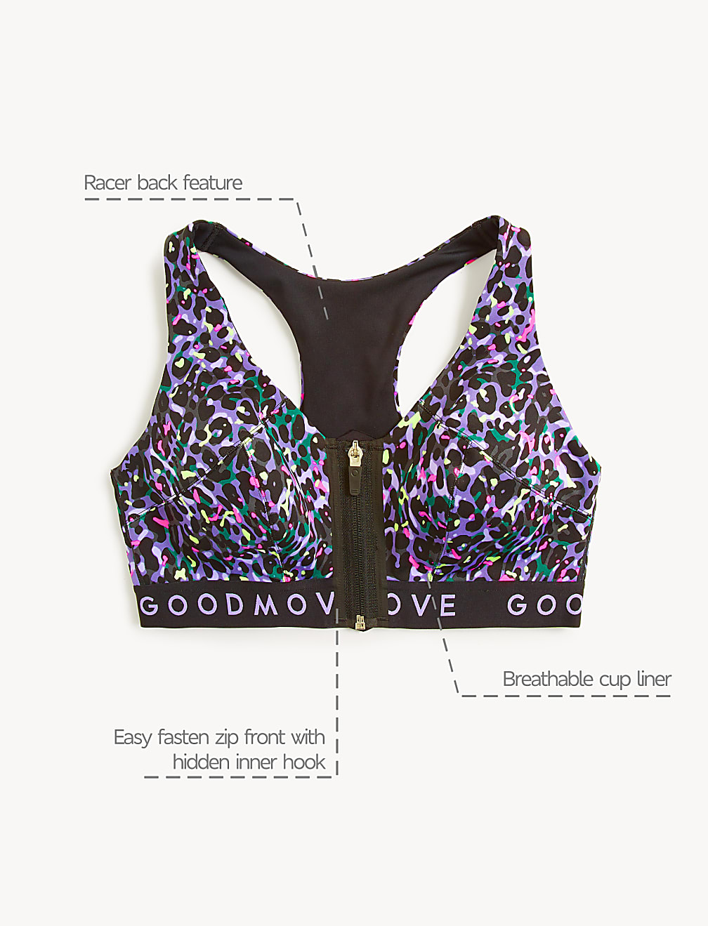 Ultimate Support Non Wired Sports Bra