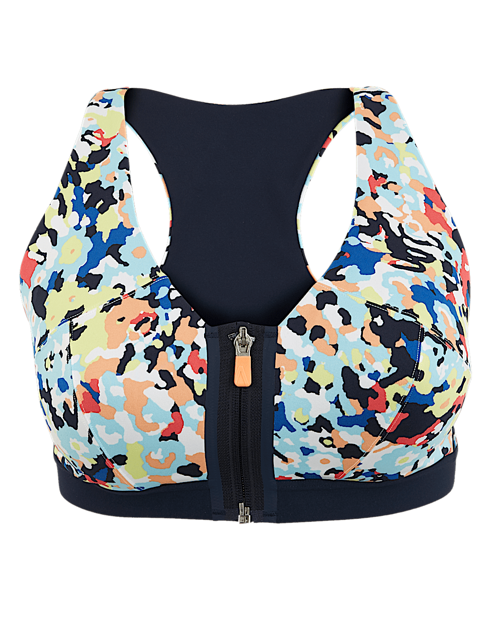Extra High Impact Zip Front Sports Bra A-H