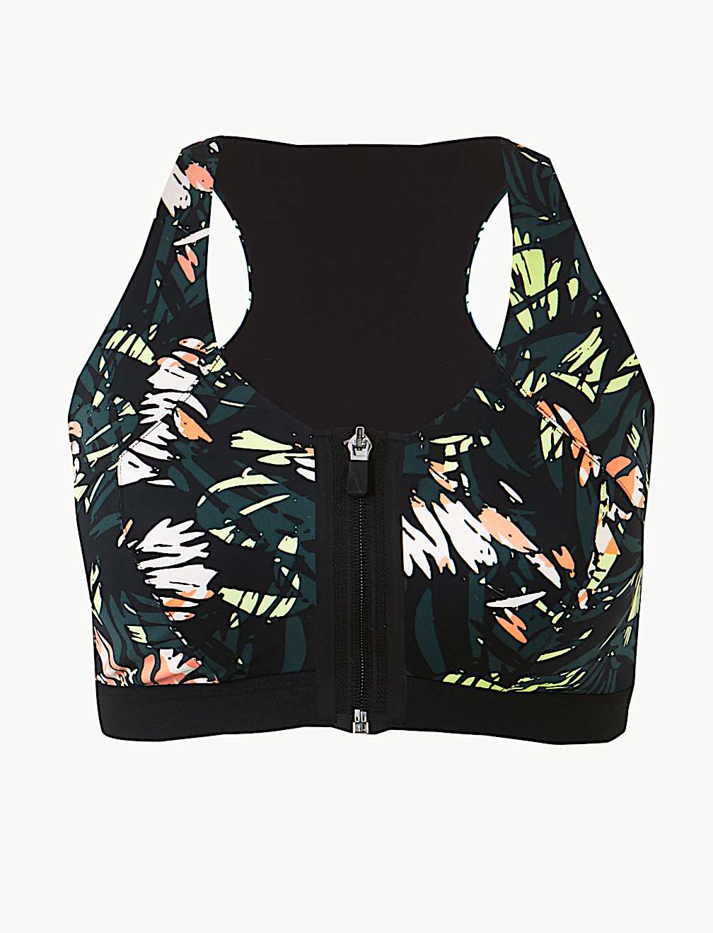 Extra High Impact Zip Front Sports Bra A-H
