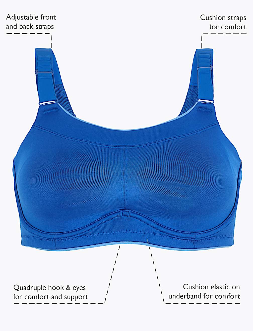 Extra High Impact Serious Sports Bra A-G
