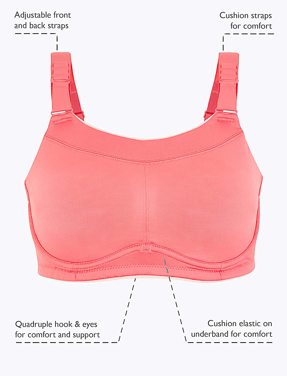 Extra High Impact Serious Sports Bra A-G