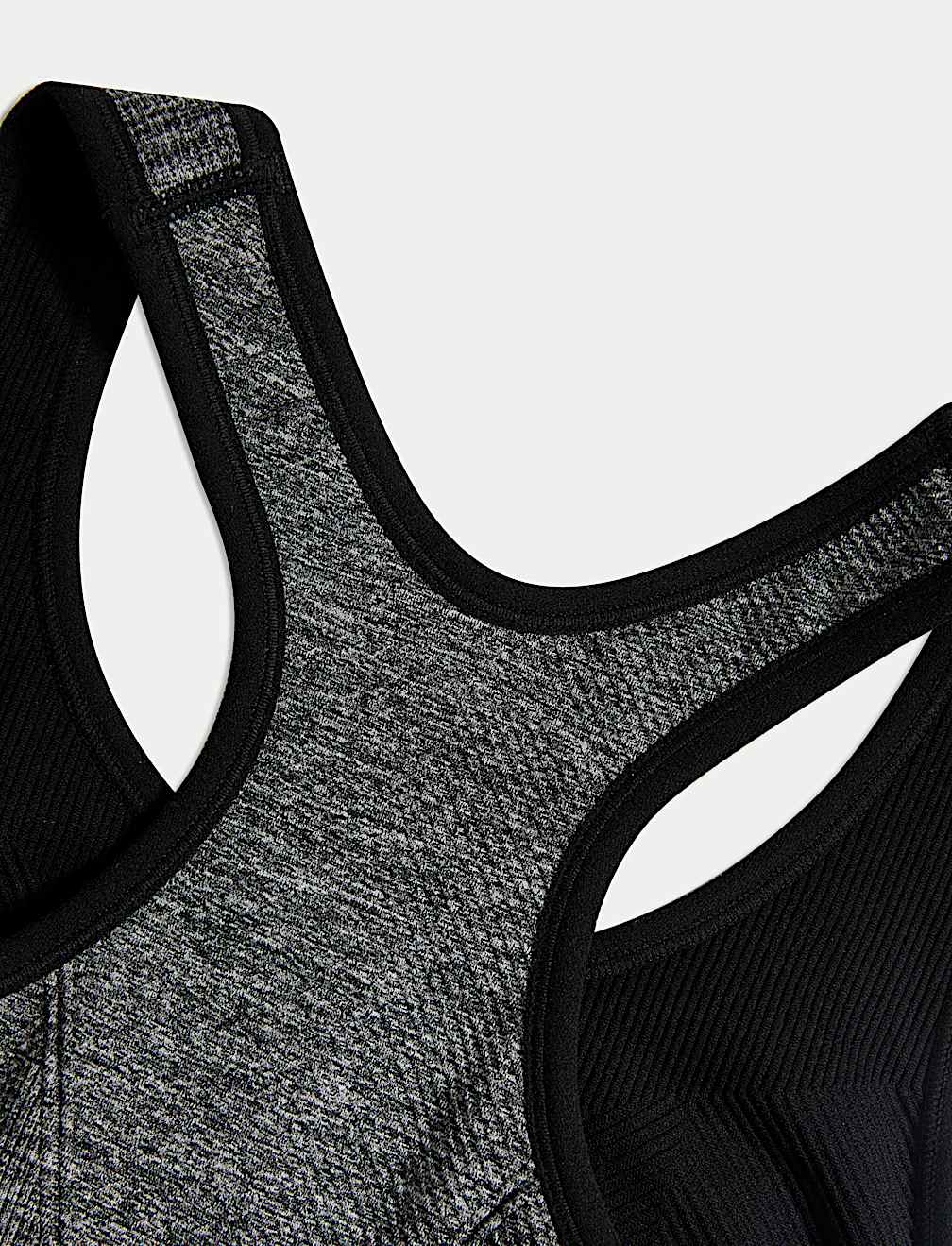 Reversible Seamless Medium Support Sports Bra