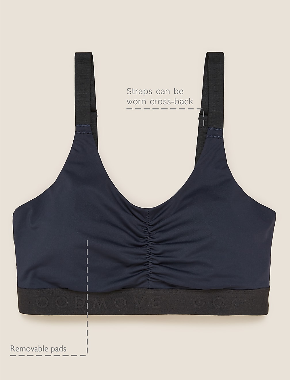 Medium Impact Non Wired Sports Bra