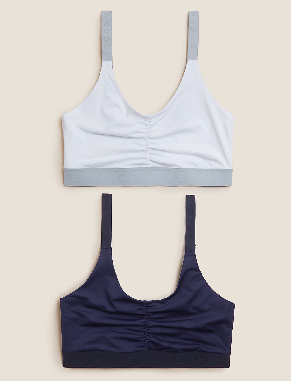 2pk Medium Impact Non Wired Sports Bras