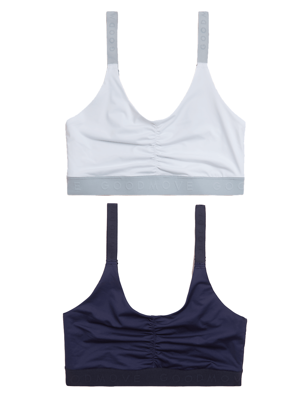2pk Medium Impact Non Wired Sports Bras