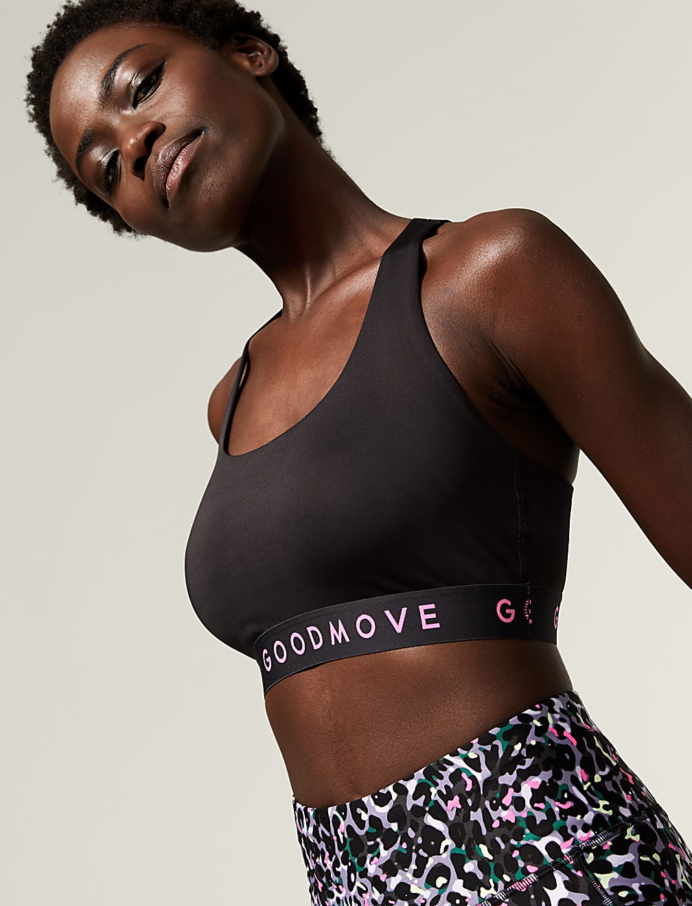 Medium Support Non Wired Crop Top A-E