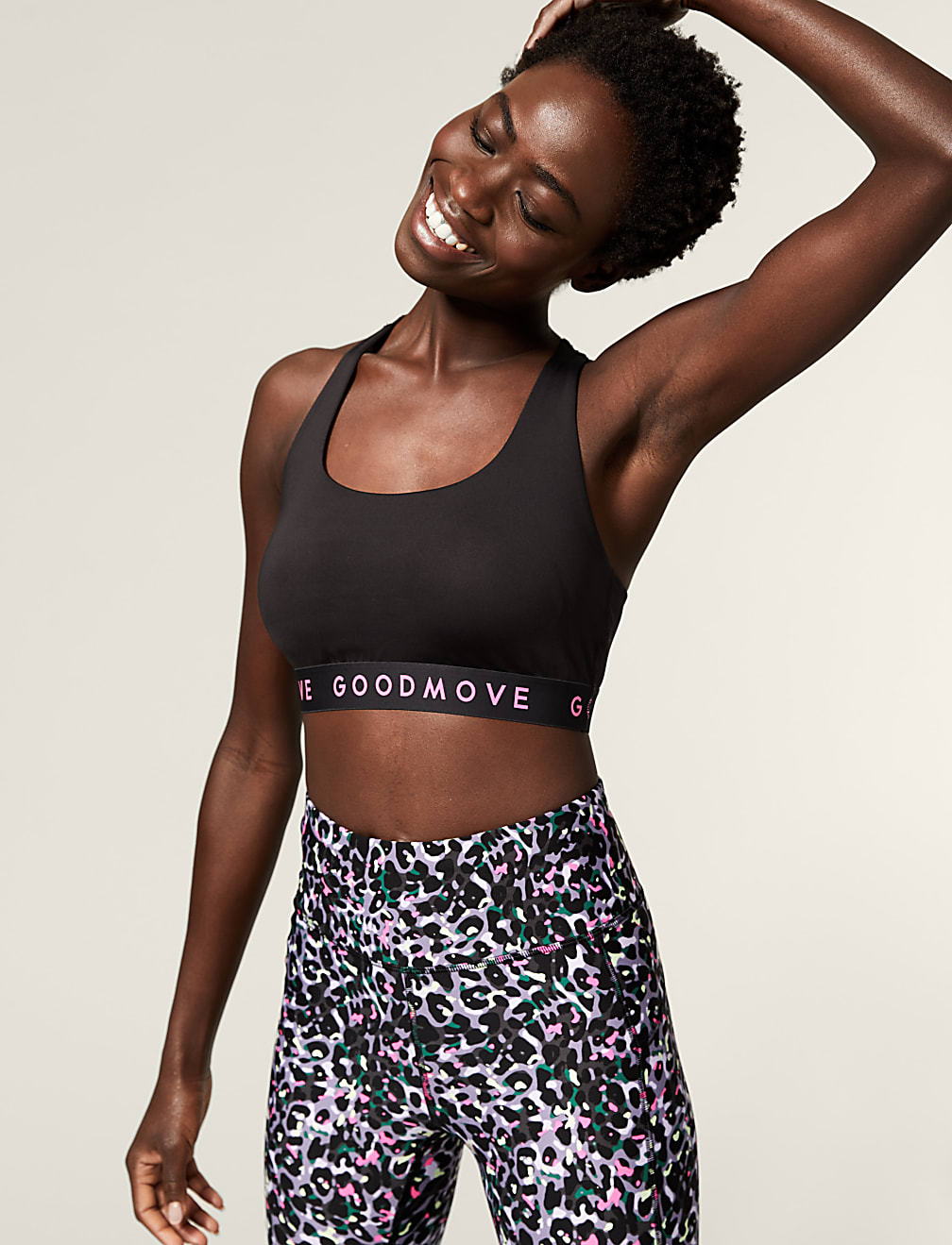 Medium Support Non Wired Crop Top A-E