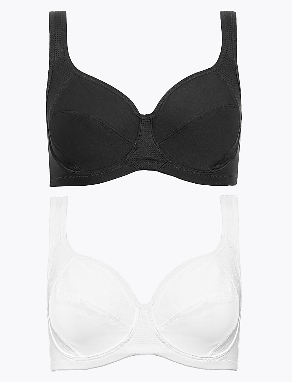 2pk High Impact Underwired Sports Bras A-G
