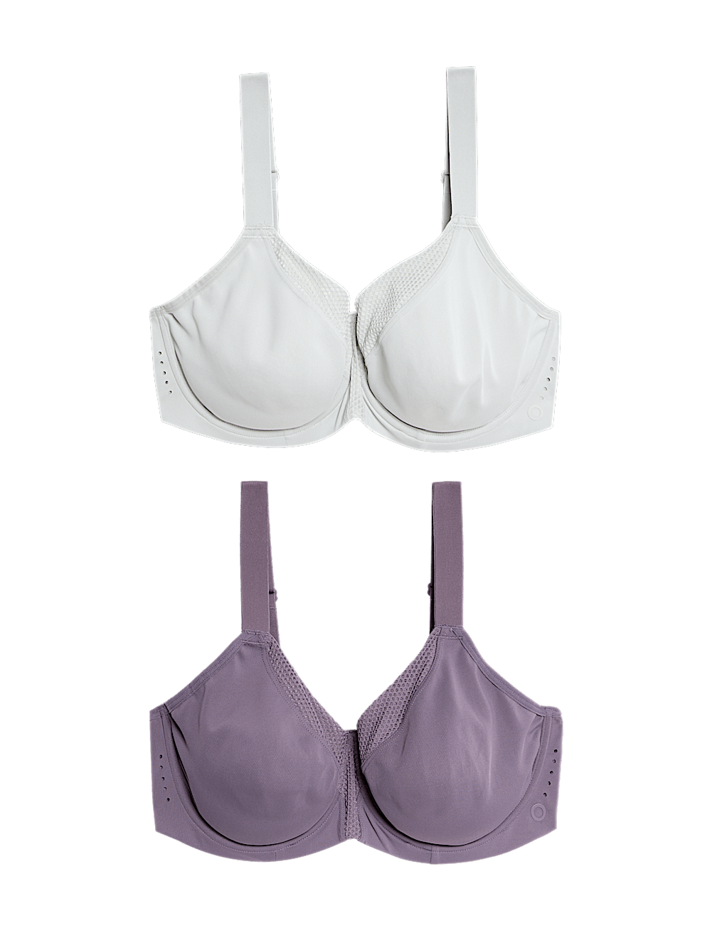 2pk Ultimate Support Wired Sports Bras (A-H)