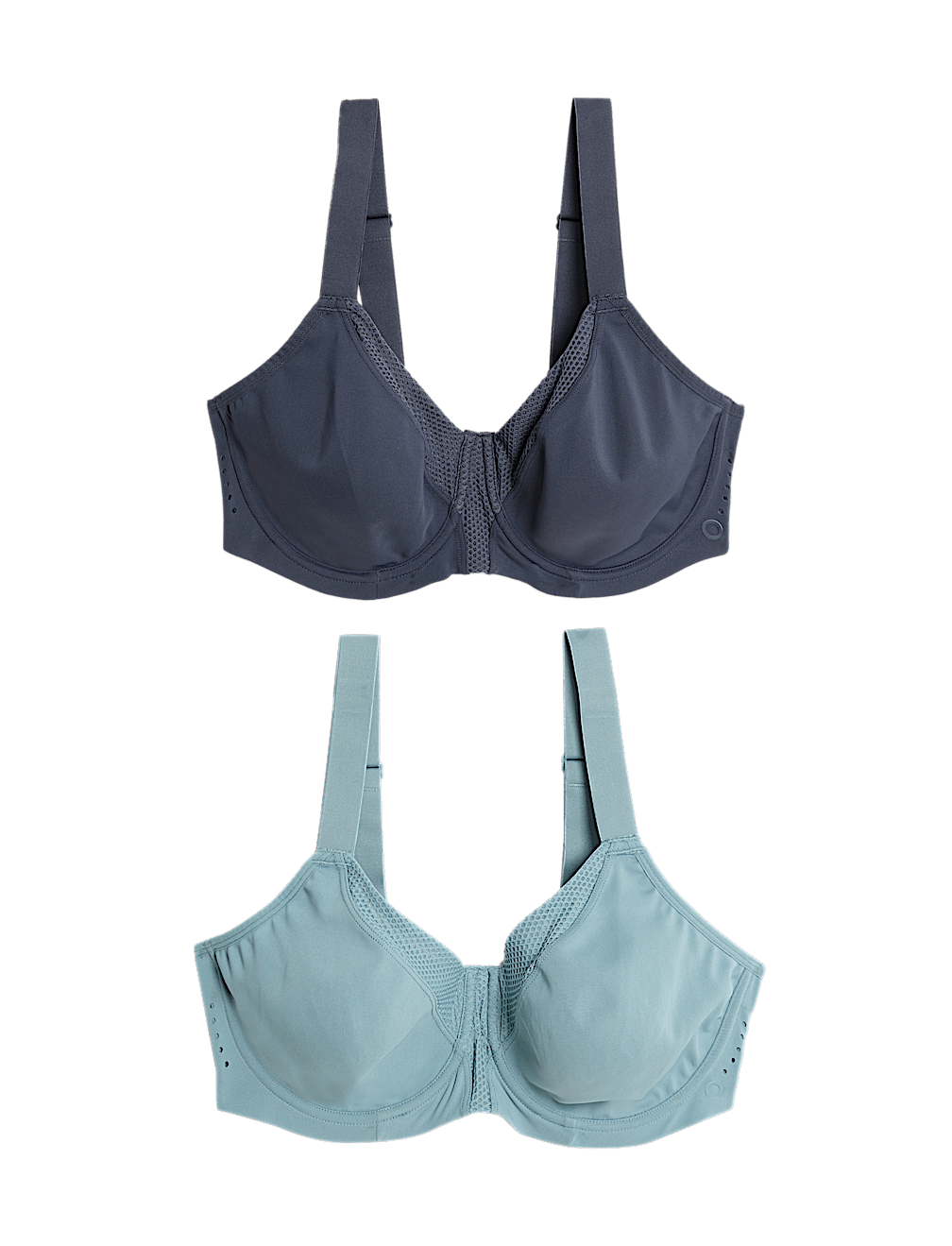 2pk Ultimate Support Wired Sports Bras (A-H)