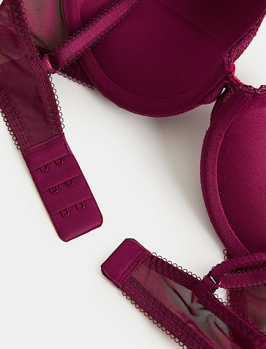 Jasmine Lace Wired Push Up Plunge Bra (A-E)