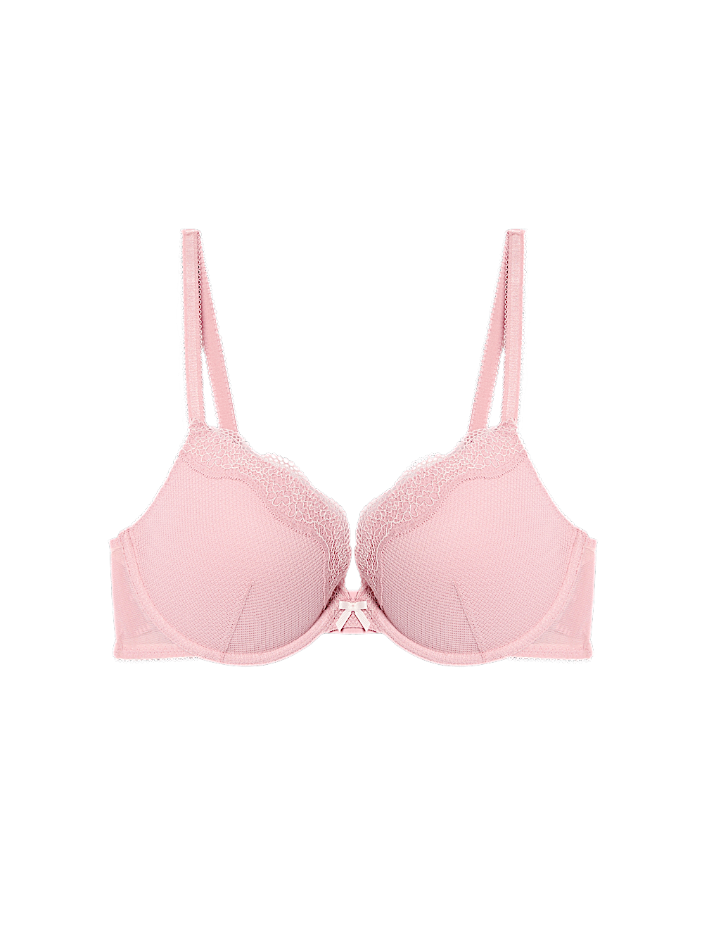 Jasmine Lace Wired Push Up Plunge Bra (A-E)