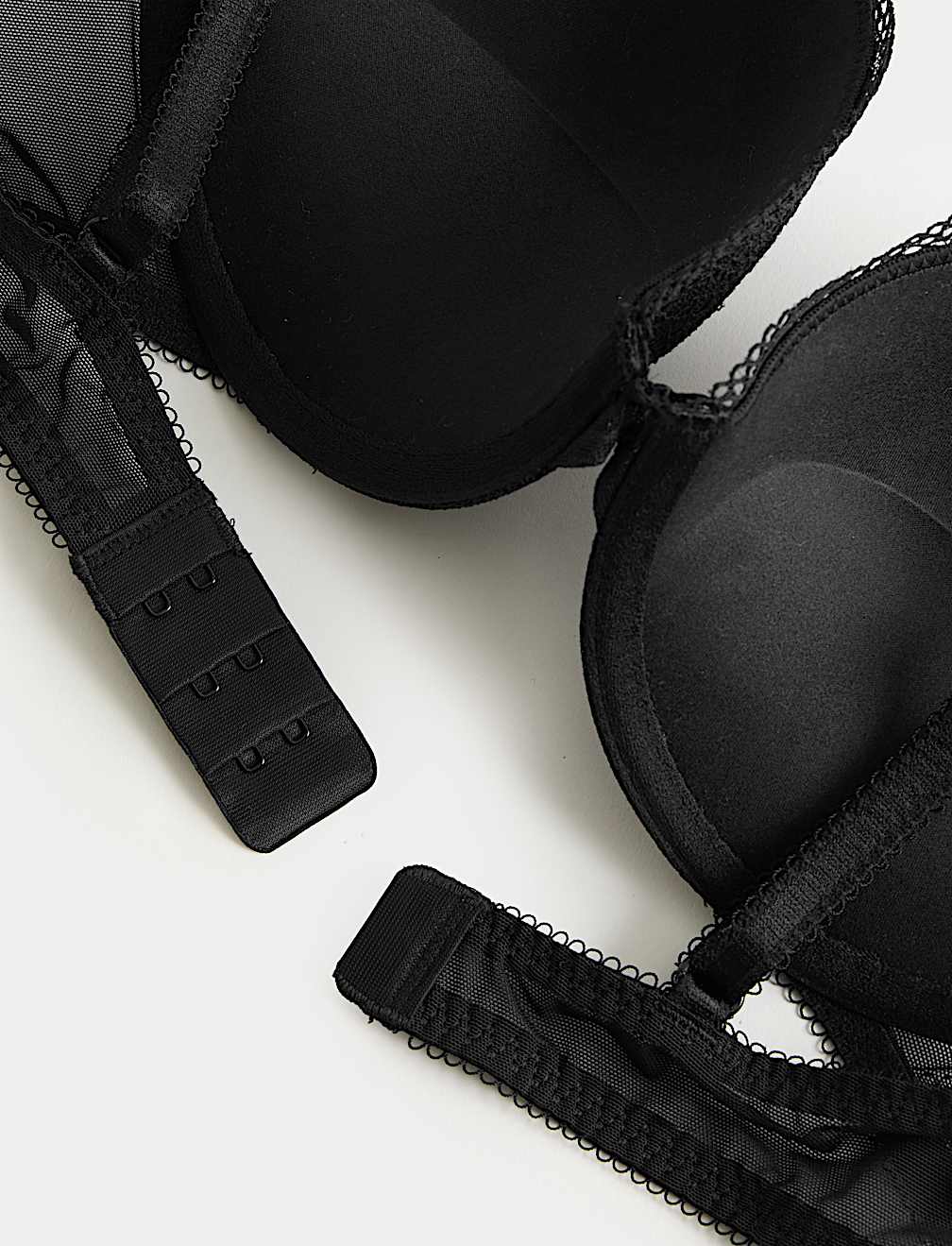 Jasmine Lace Wired Push Up Plunge Bra (A-E)