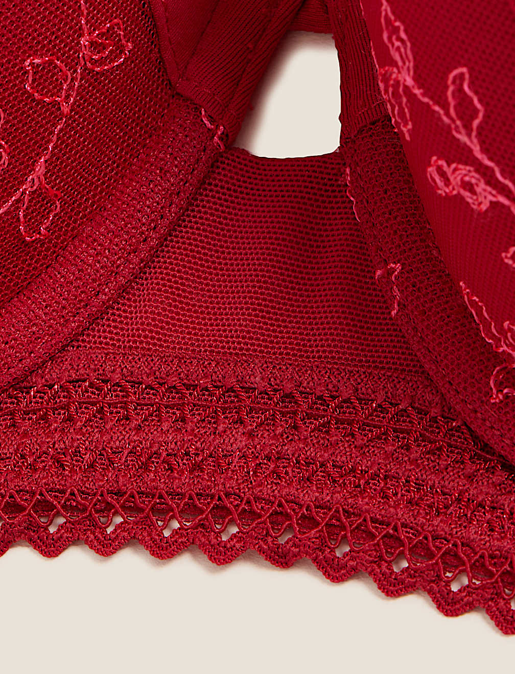 Archive Embroidery Wired Push-Up Balcony Bra A-E