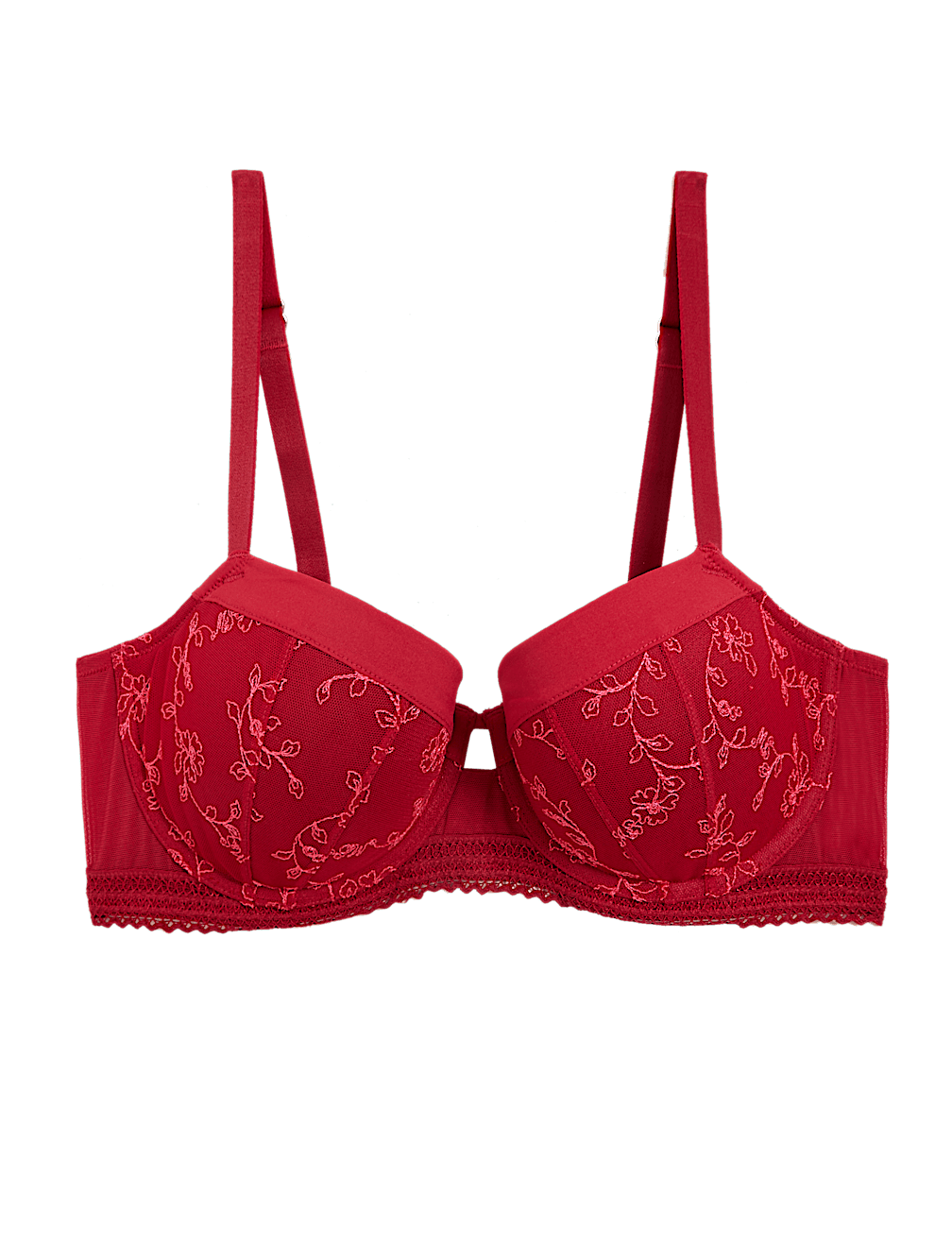 Archive Embroidery Wired Push-Up Balcony Bra A-E
