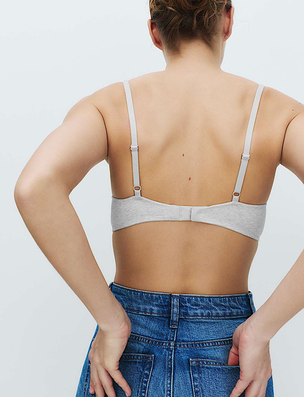 3pk Cotton Wired Push-Up Bras A-E