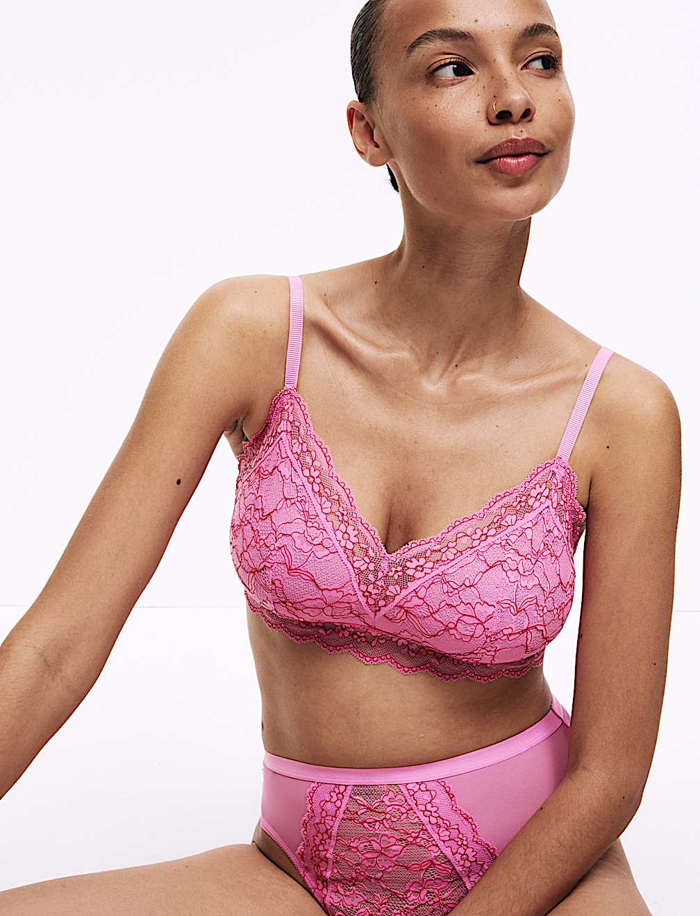 Lace Non Wired Bralette A-E