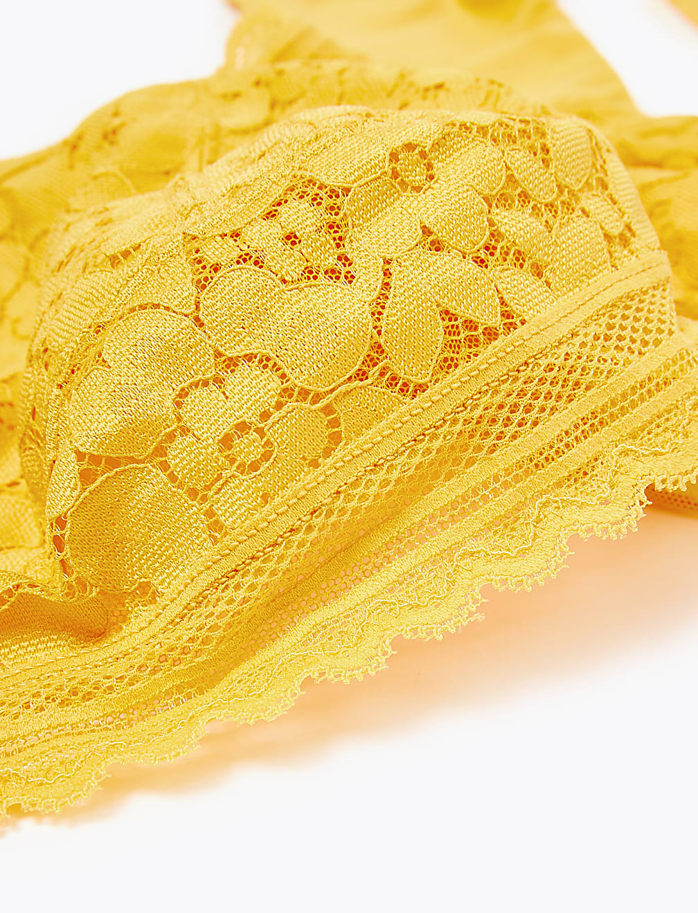 Cotton & Lace Non-Wired Full Cup Bralette