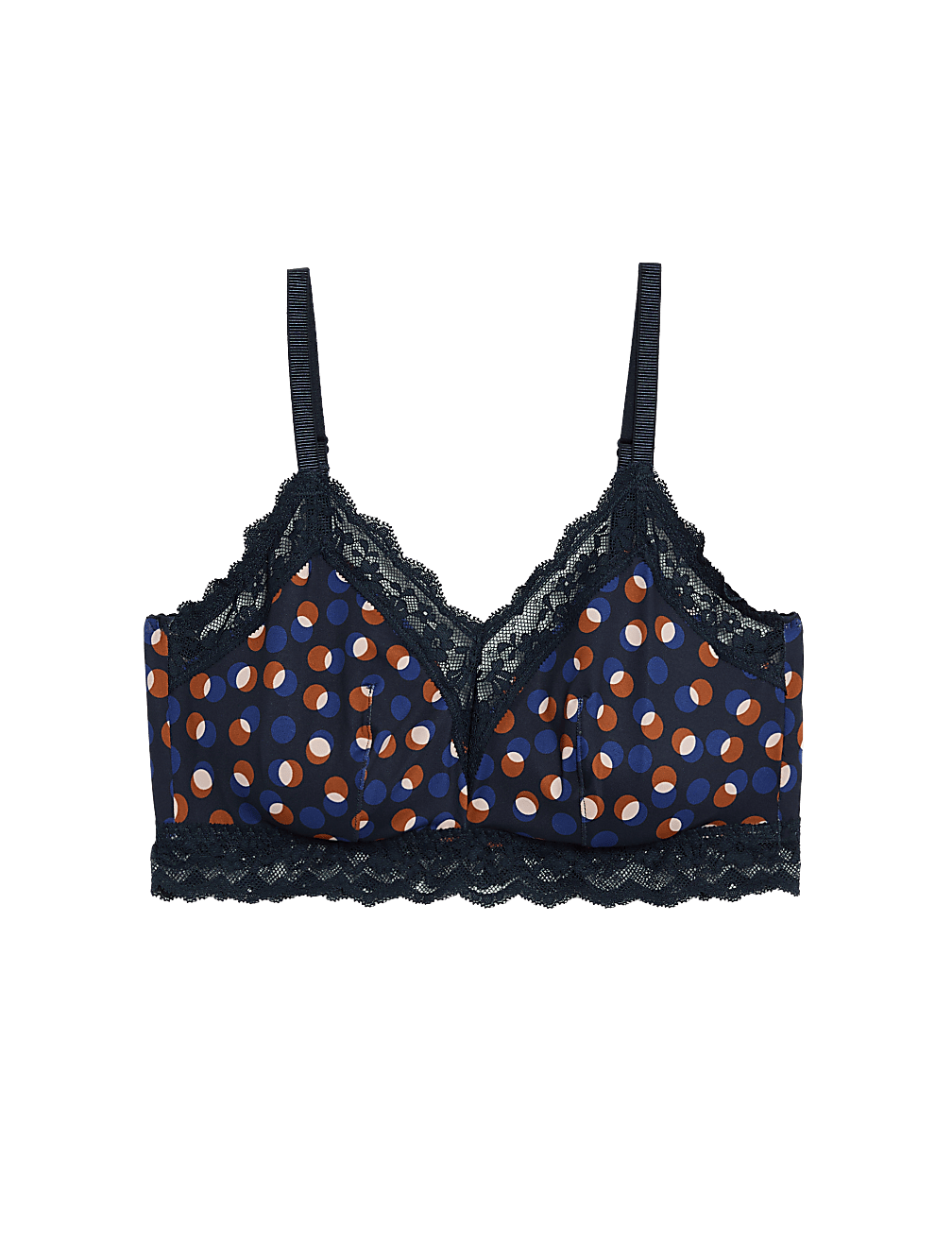 Lace Printed Non Wired Bralette A-E