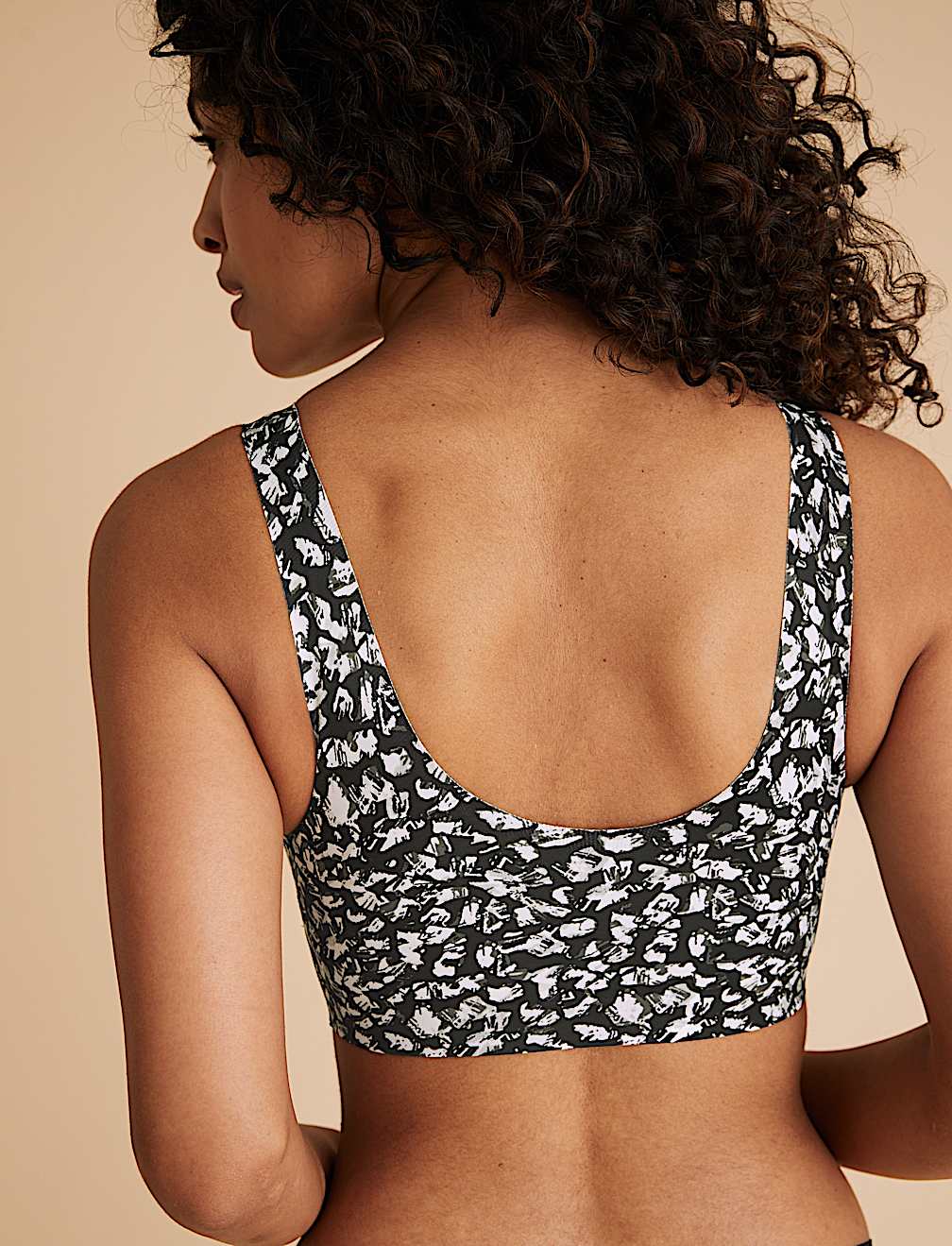 Flexifit&trade; Non-Wired Printed Crop Top