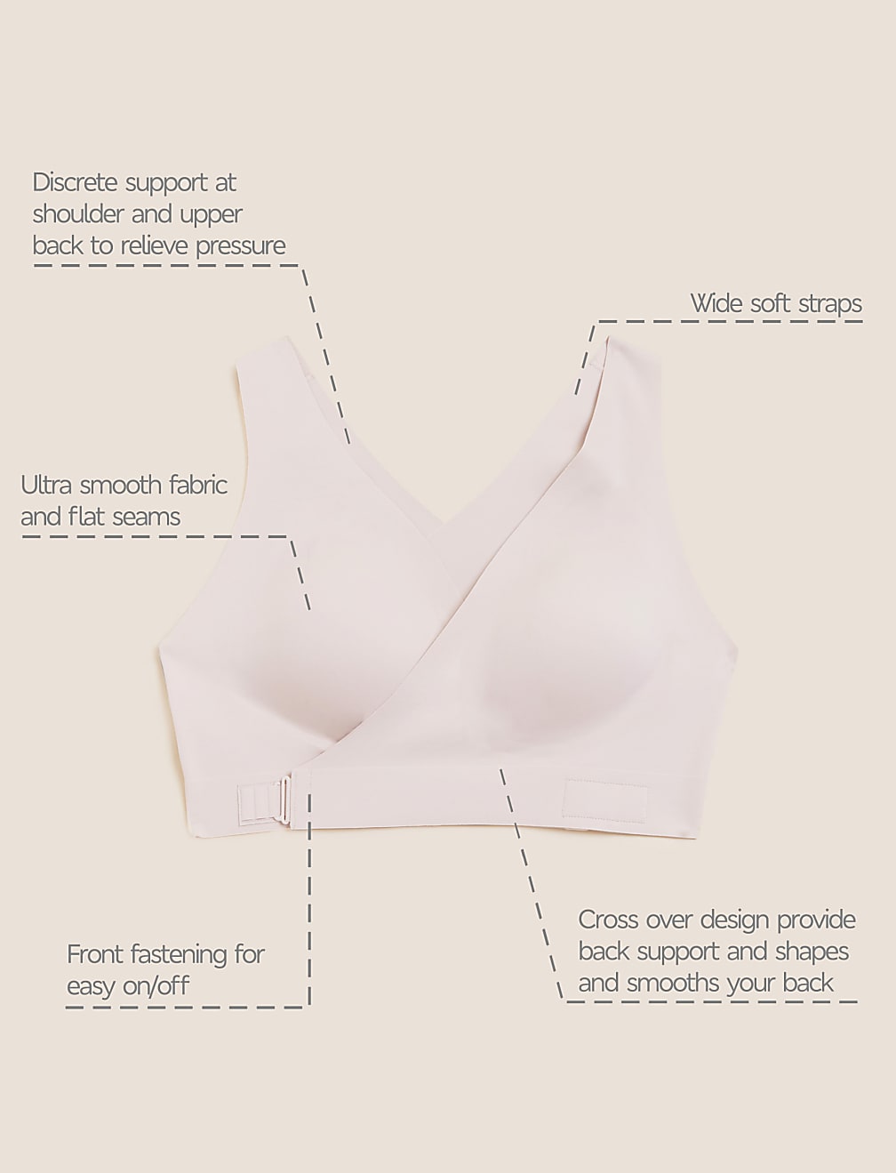 Perfect Poise™ Non Wired Posture Bra A-E