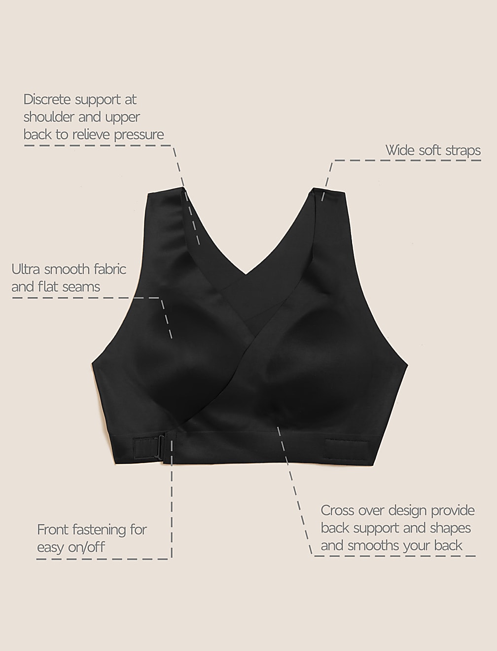 Perfect Poise™ Non Wired Posture Bra A-E