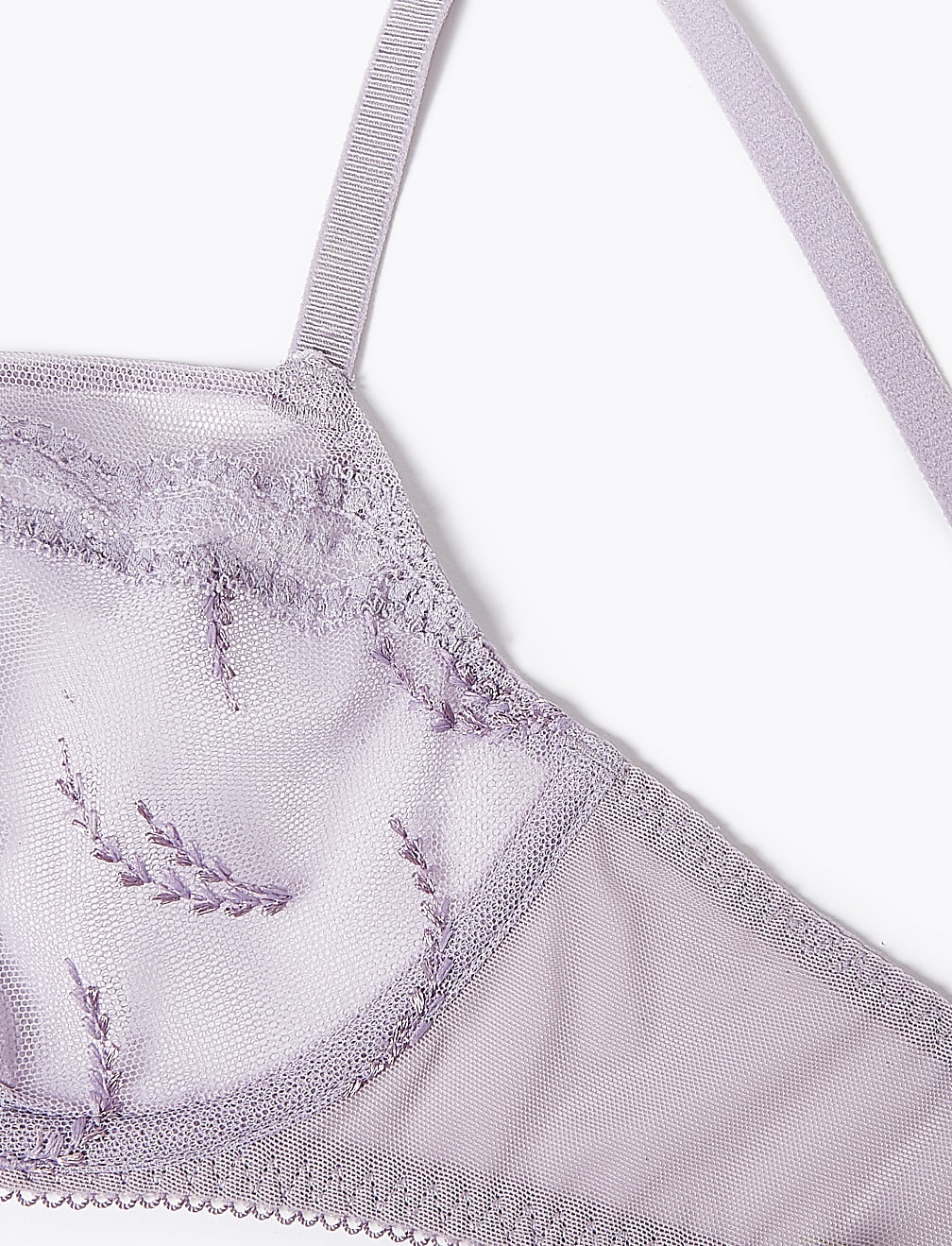 2pk Embroidered Balcony Bras B-E