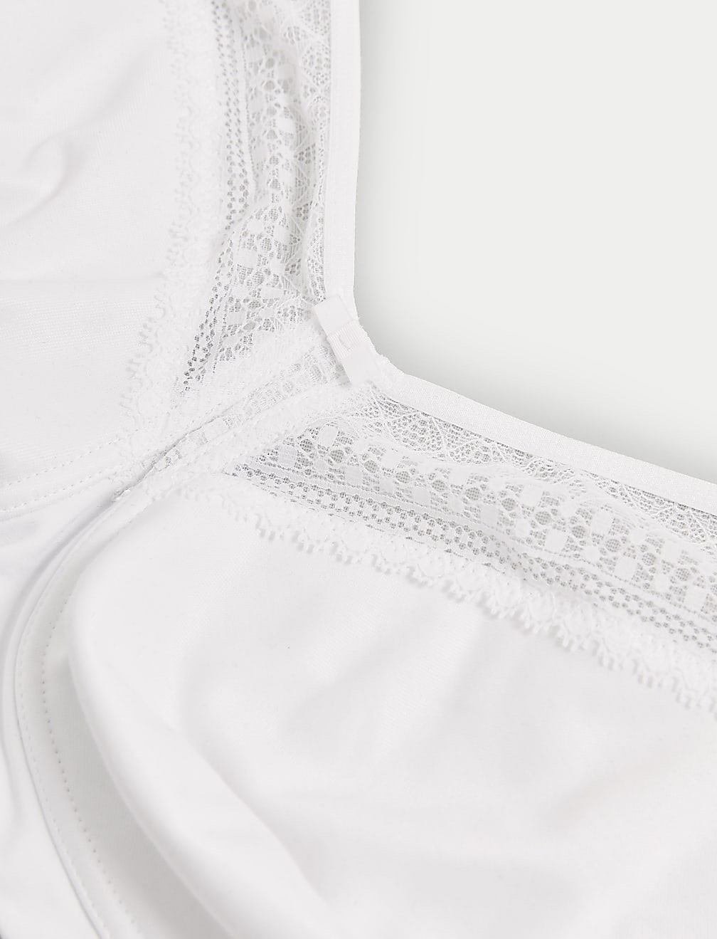 Cotton & Lace Non Wired Total Support Bra