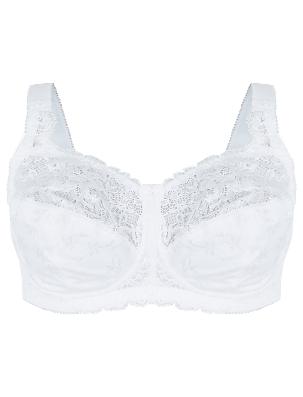 Total Support Jacquard & Lace Full Cup Bra