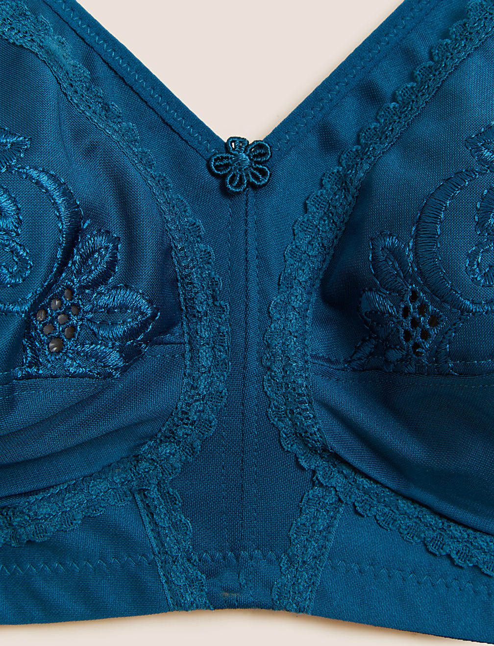 Total Support Embroidered Full Cup Bra B-G