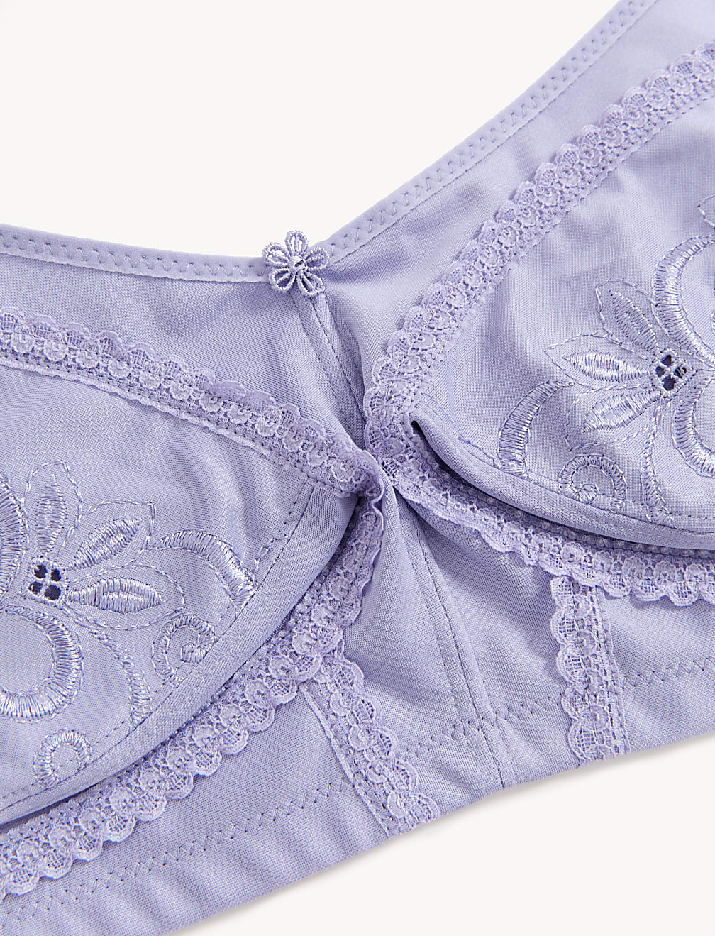 Total Support Embroidered Full Cup Bra
