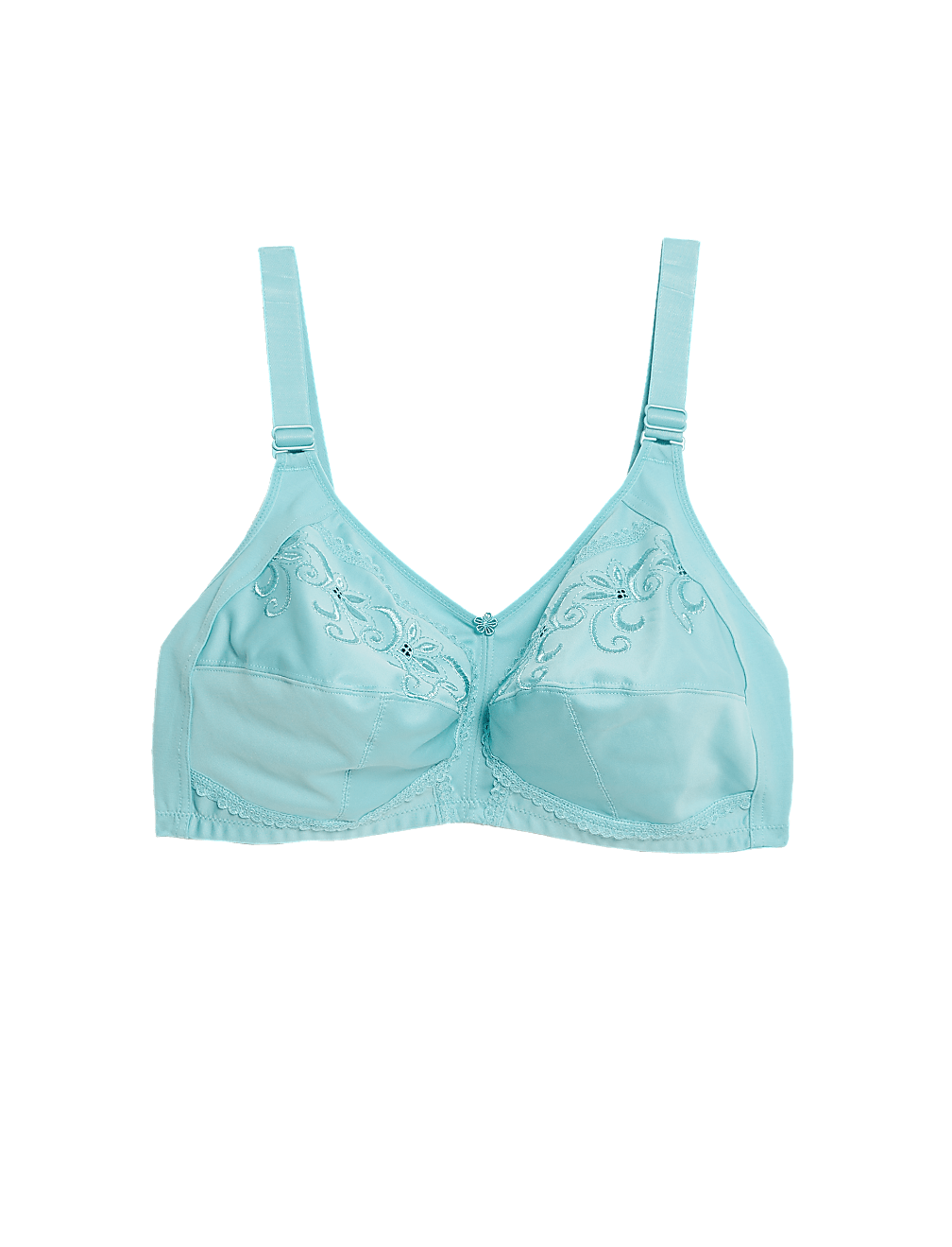 Embroidered Non Wired Total Support Bra