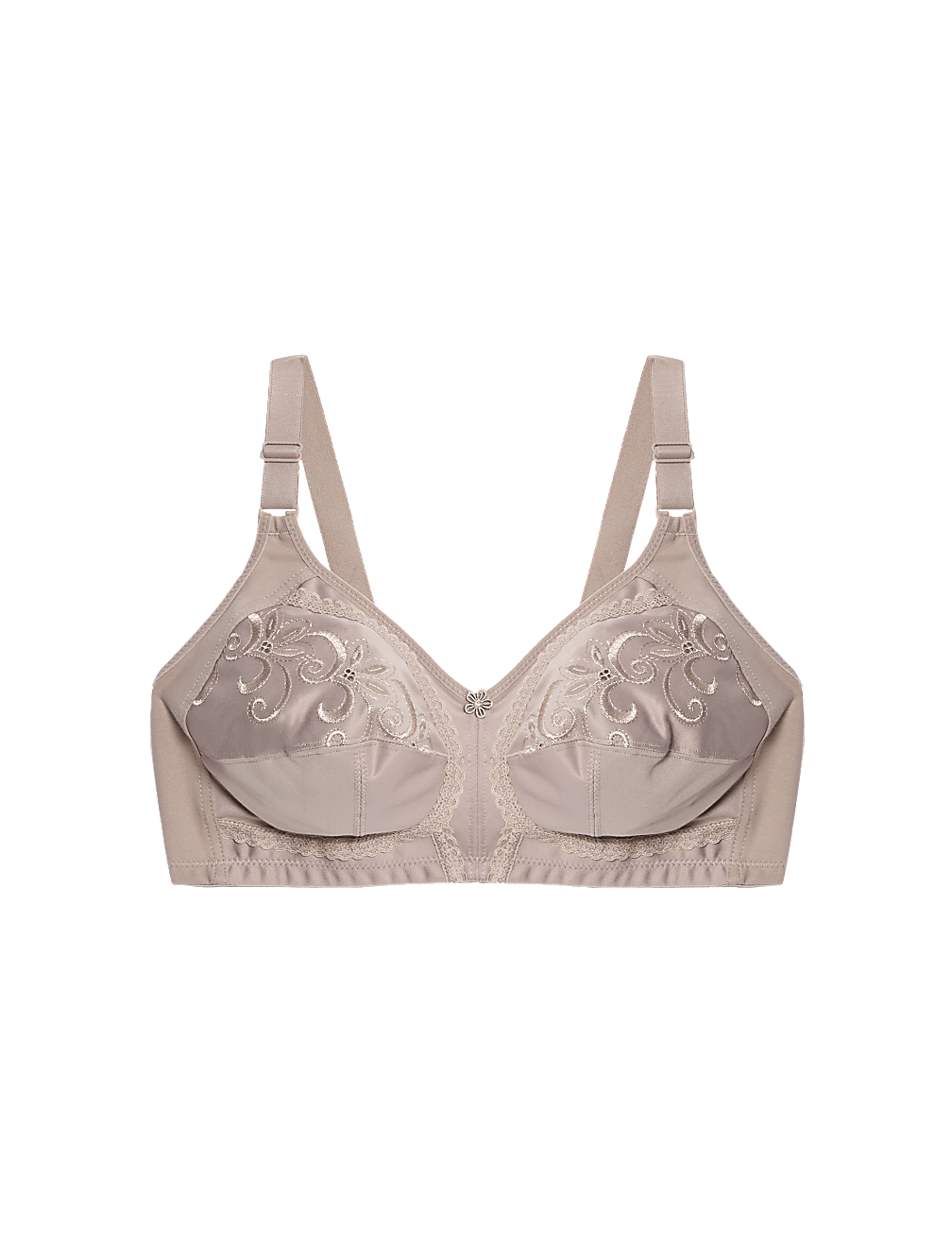 Embroidered Non Wired Total Support Bra