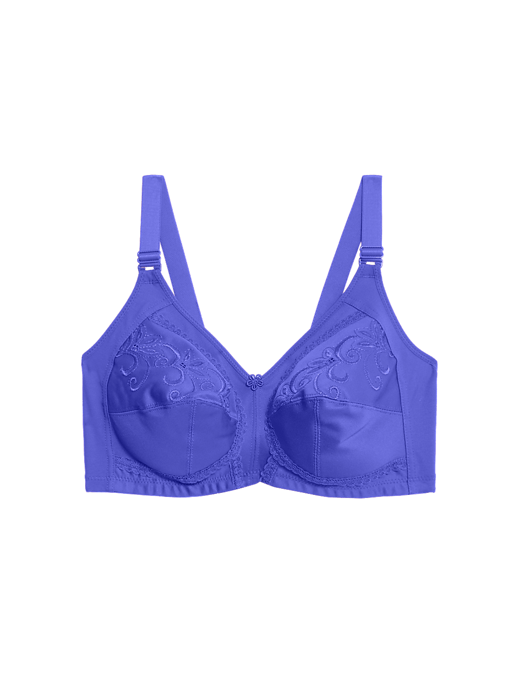 Embroidered Non Wired Total Support Bra