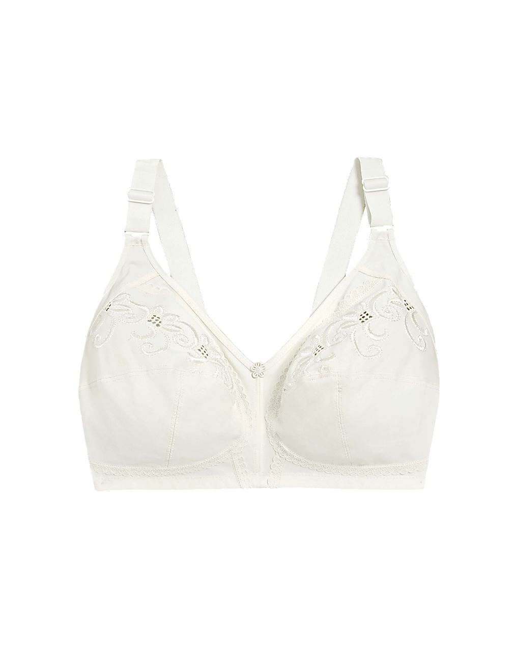 Total Support Embroidered Full Cup Bra C-H