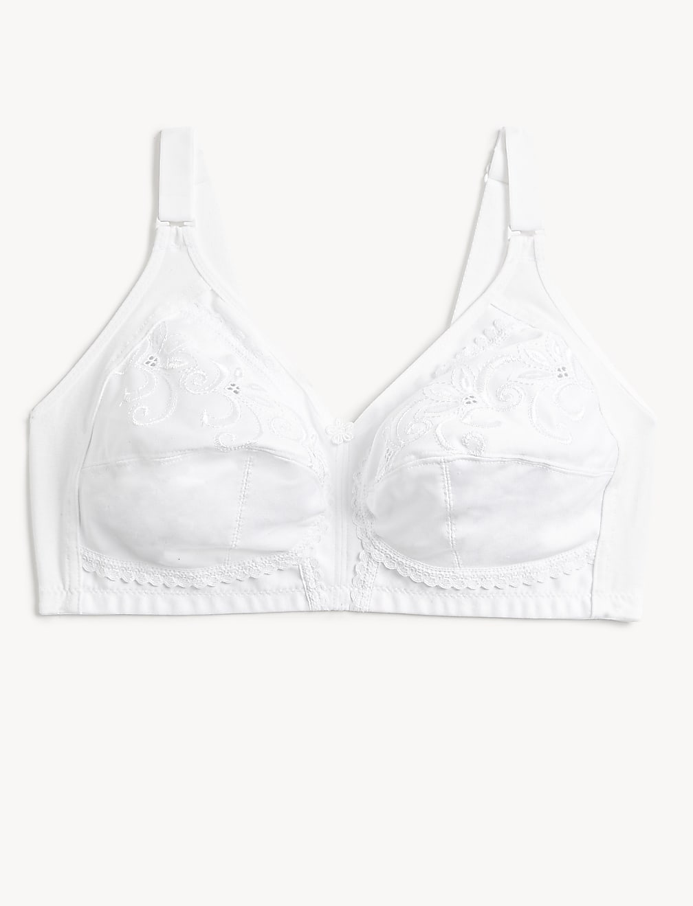 Total Support Embroidered Full Cup Bra C-H