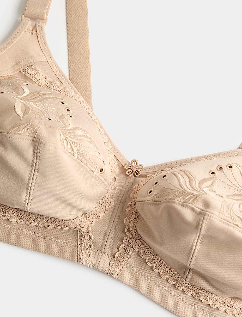 Embroidered Total Support Full Cup Bra (A-K)