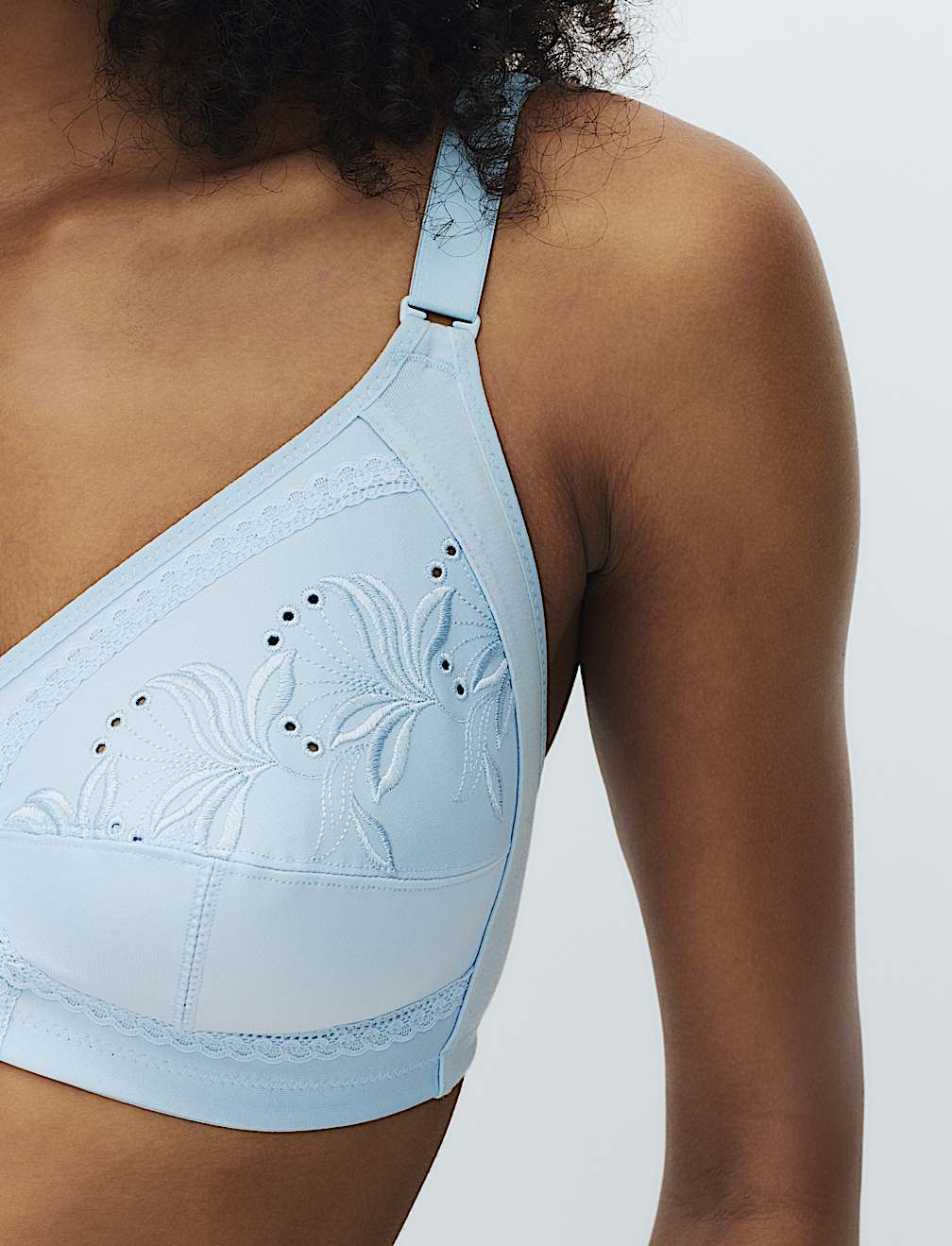 Embroidered Total Support Full Cup Bra (A-K)