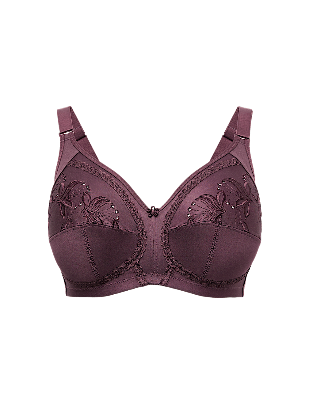 Embroidered Total Support Full Cup Bra A-K