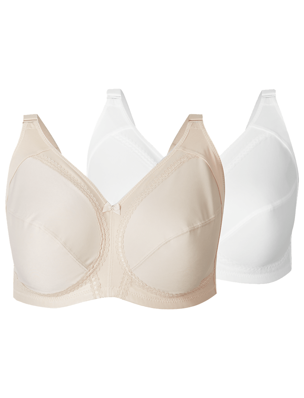 2pk Total Support Non-Wired Full Cup Bras