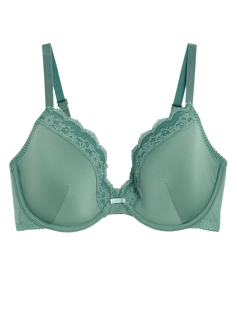 Lace Padded Plunge Wired Bra