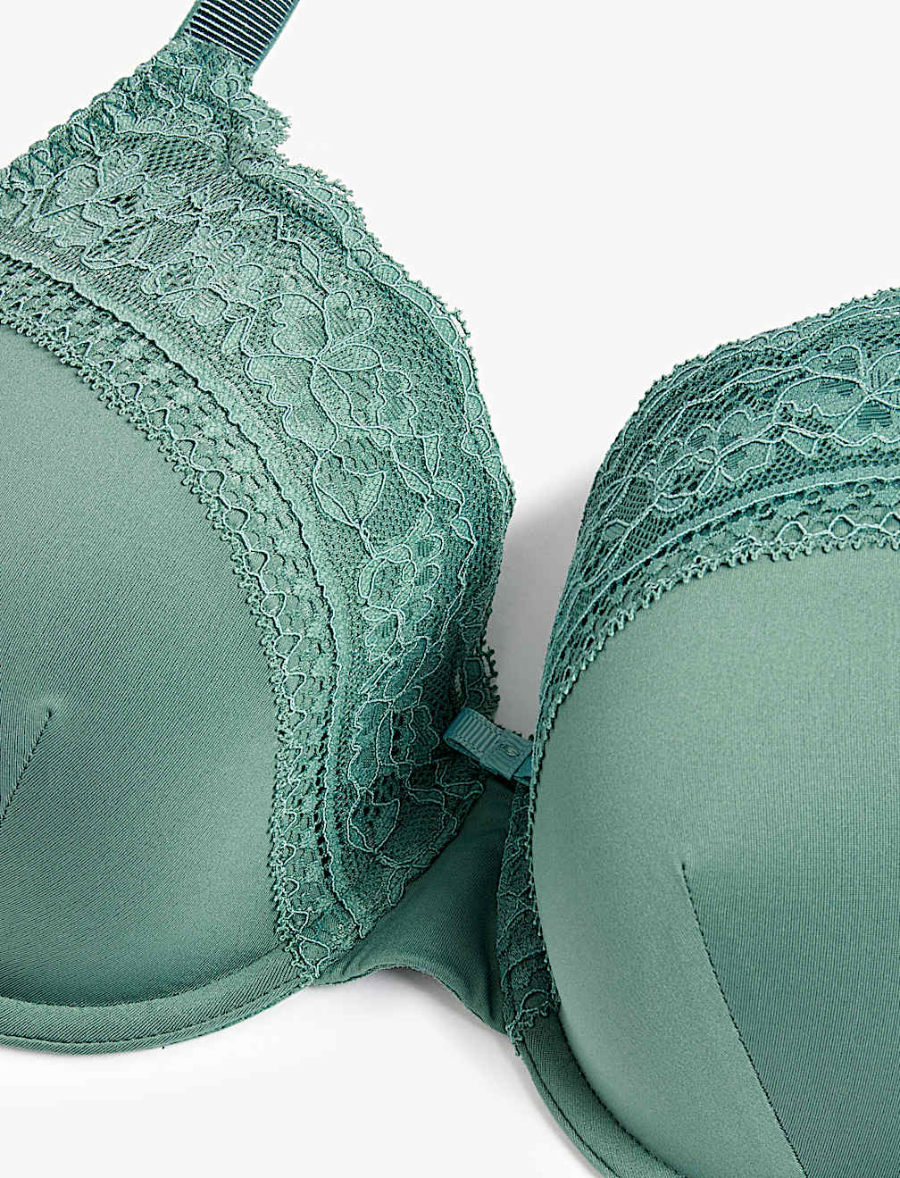 Lace Trim Padded Full Cup Bra