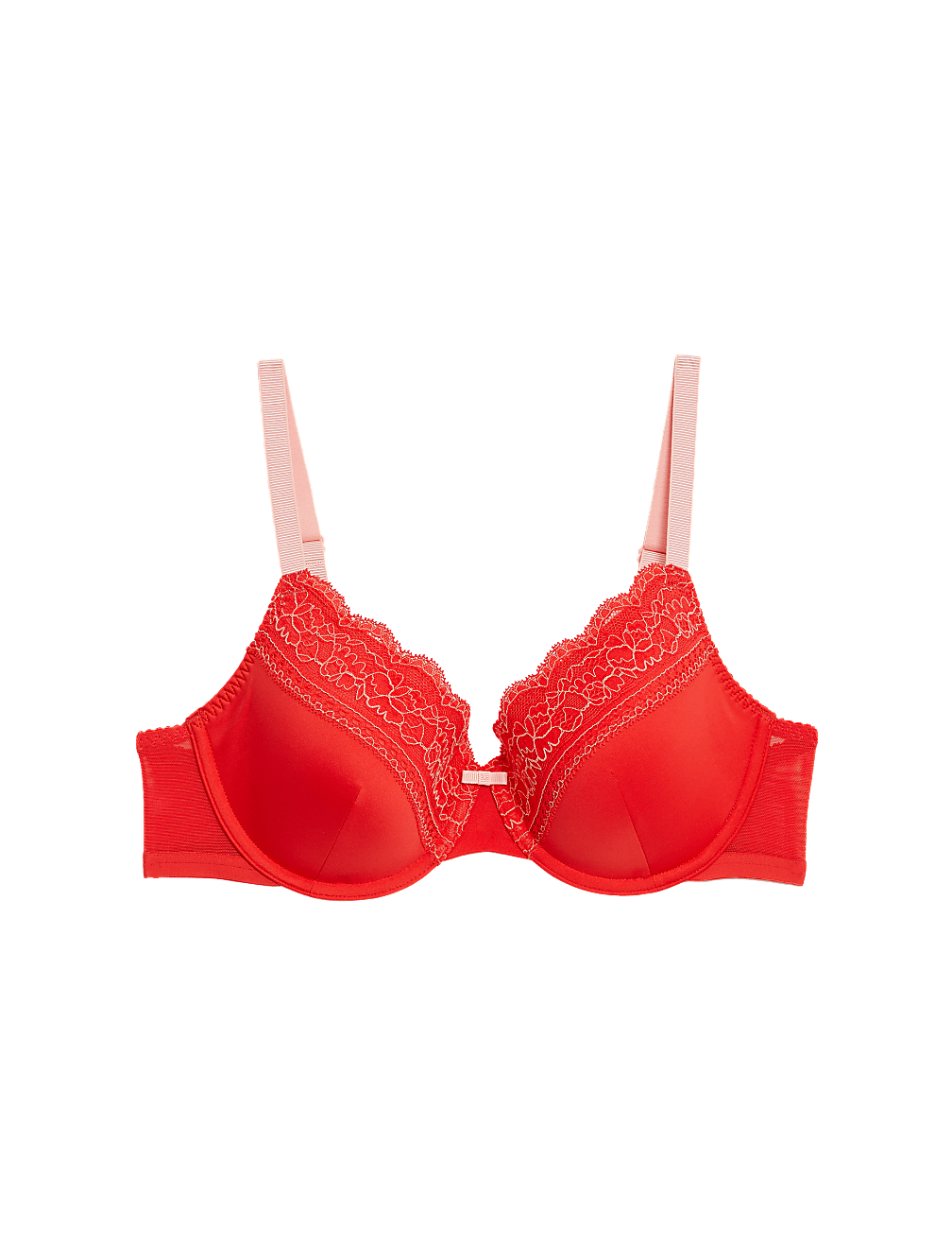 Lace Trim Padded Full Cup Bra