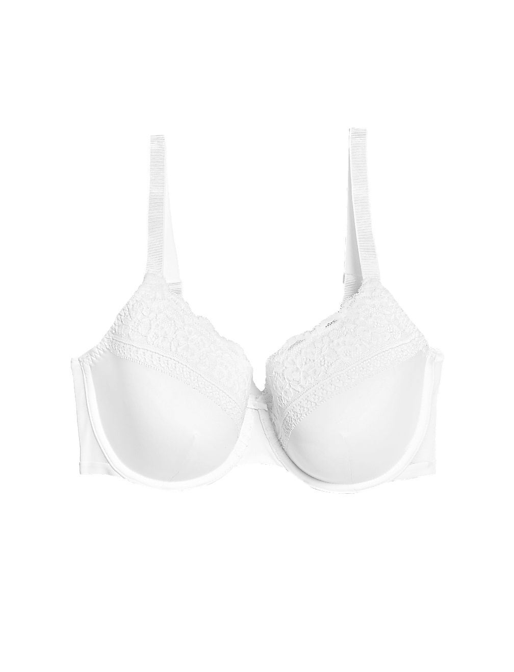 Lace Trim Padded Full Cup Bra