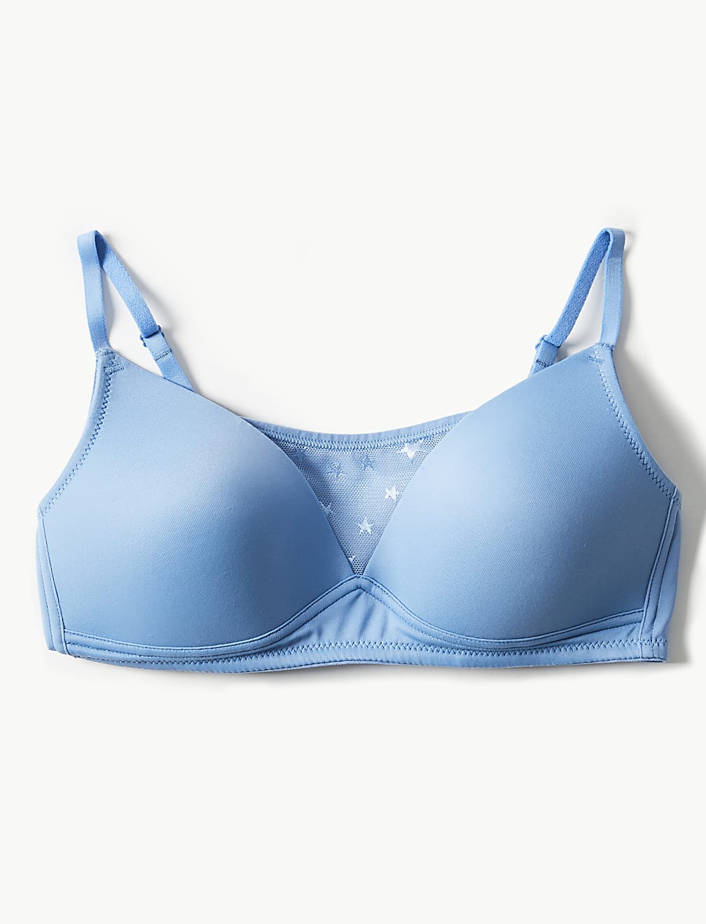 Mesh Padded Full Cup Bra A-D