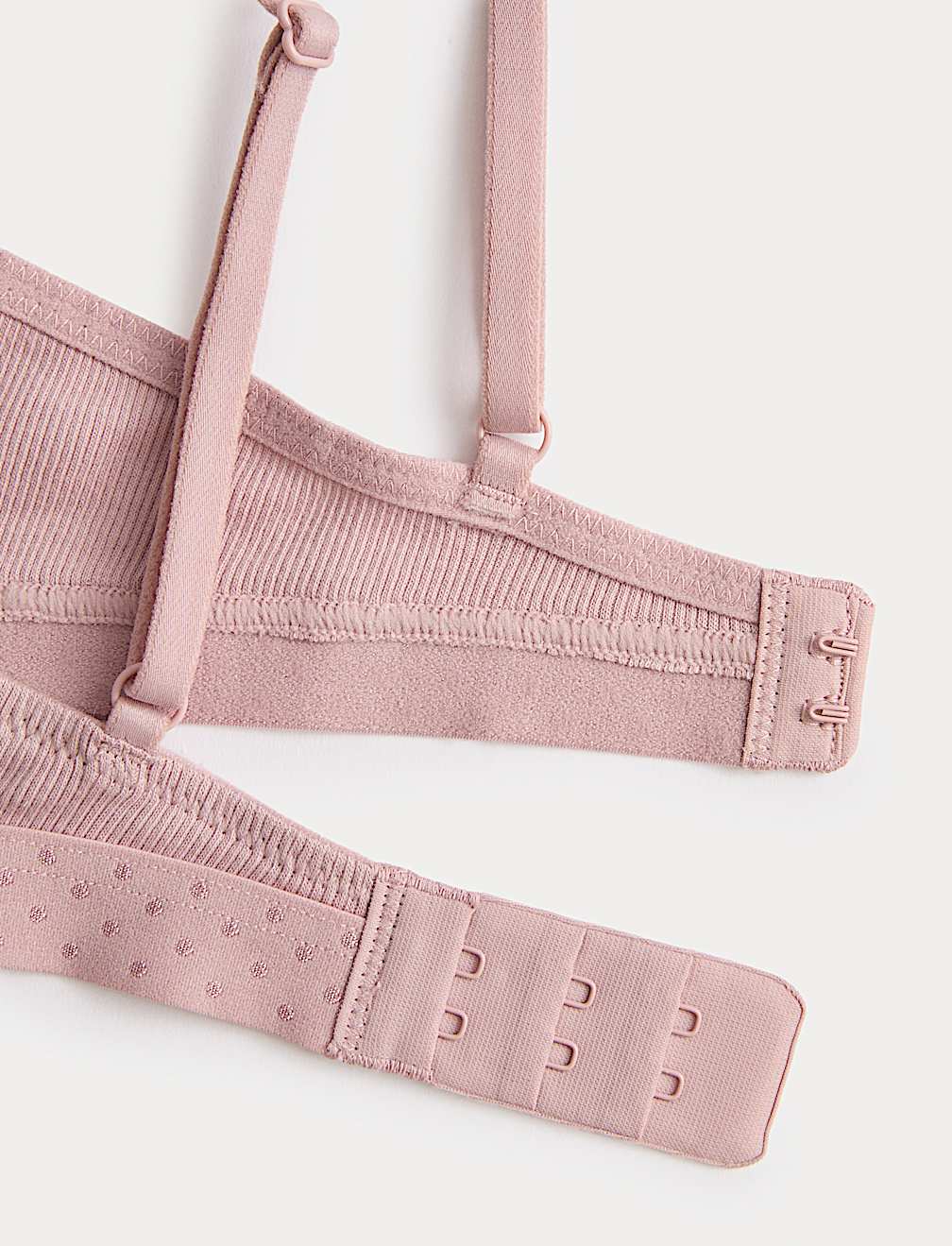 2pk Non Wired Cotton Rich Ribbed First Bras AA-D