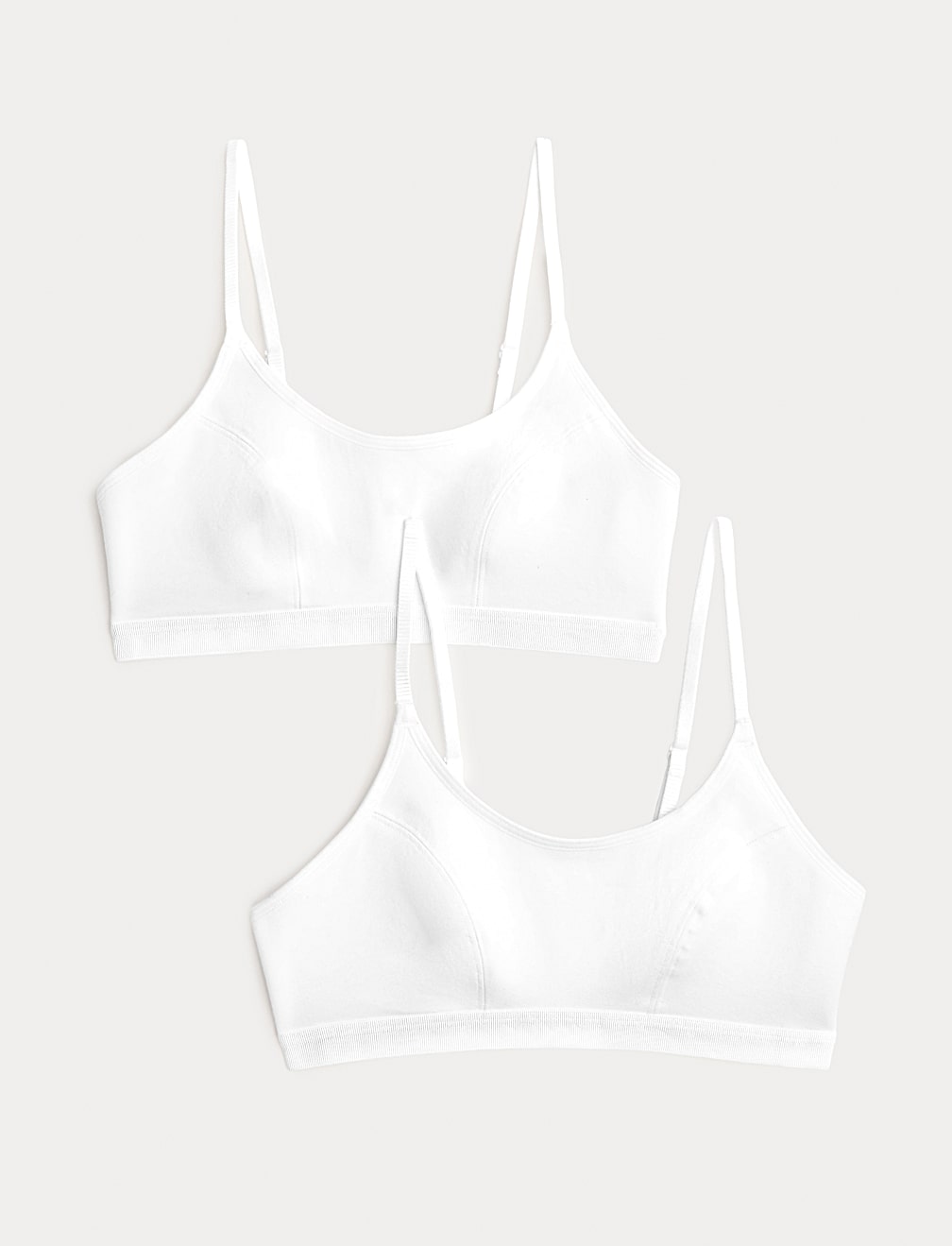 2pk Cotton First Bra Crop Tops