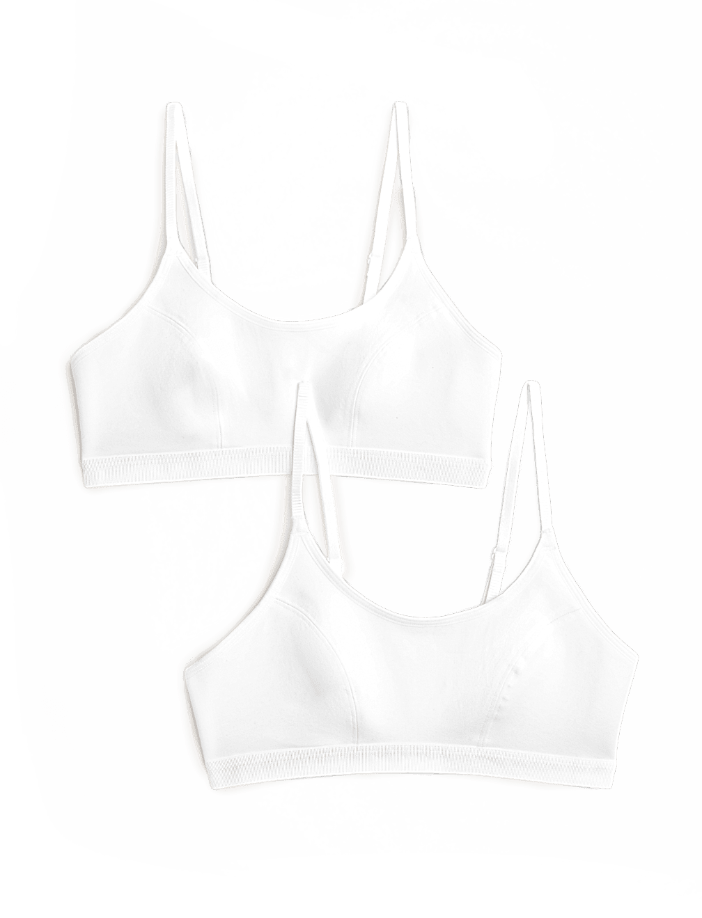 2pk Cotton First Bra Crop Tops
